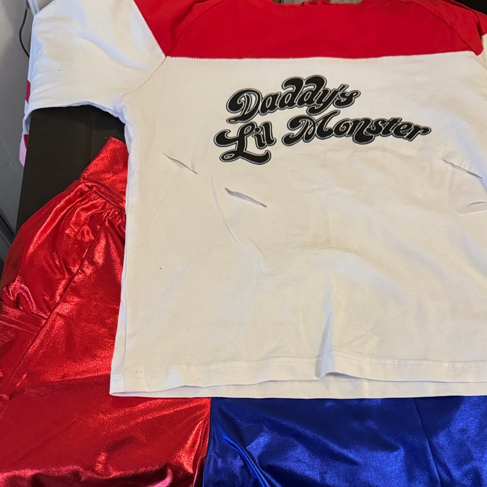 Harley Quinn Shirt and Shorts set for costume